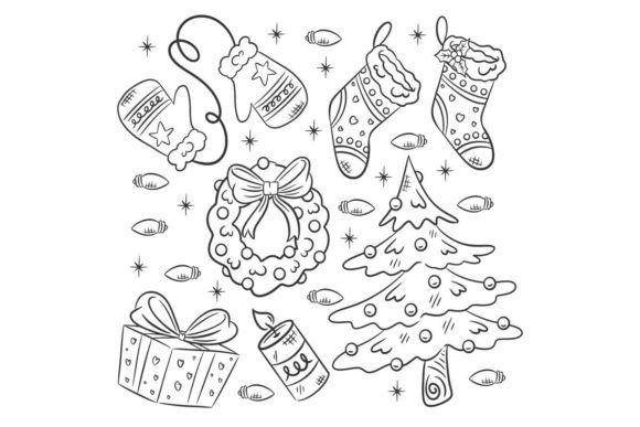 Christmas Element Collection Hand Drawn: A Seller's Review of Illustrations