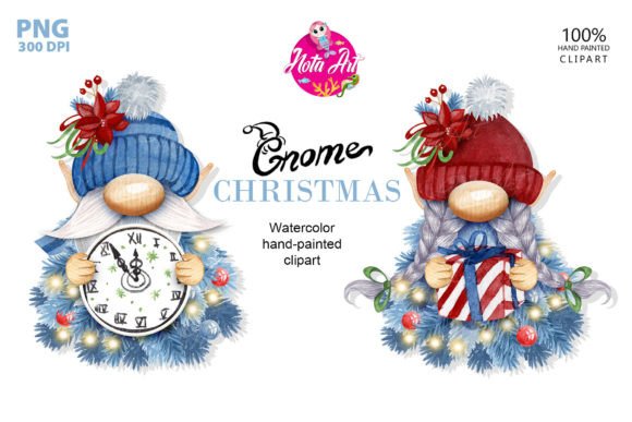 Christmas Gnomes & Trees: Festive Illustrations