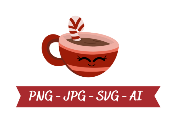 Christmas Mug Sublimation Clipart: Festive Illustrations