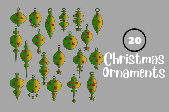 Christmas Ornaments SVG: Vibrant Illustrations