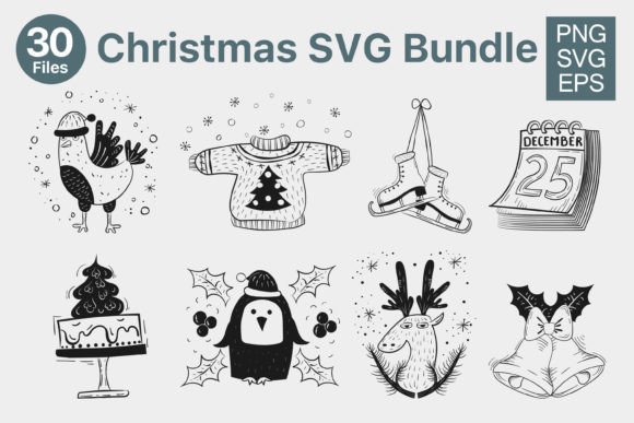 Christmas SVG Bundle for Cricut: Premium Illustrations