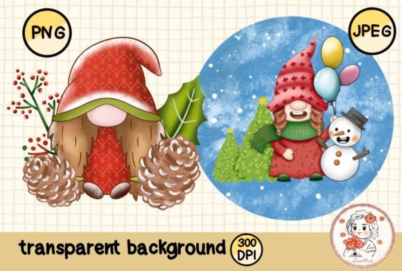 Cute Gnome Christmas 3: Festive Illustrations for Brands
