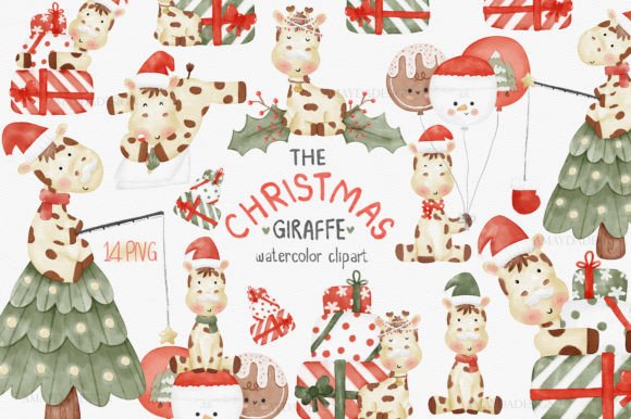 Giraffe Christmas Watercolor Clipart: A Seller's Review