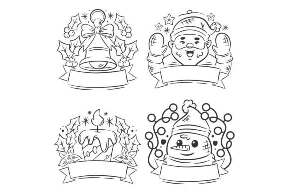Hand Drawn Christmas Badge Set of Illustrations Review
