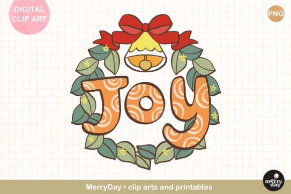 Joy Wreath Christmas Clip Art: A Designer's Review