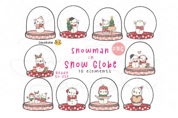 Kawaii Snowman: Festive Illustrations for Blogs