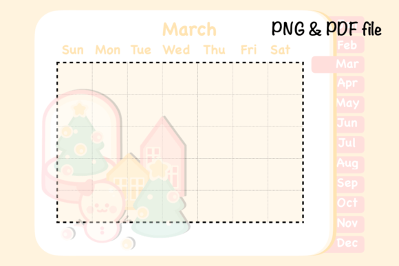 Pastel Christmas Planner: Soft Illustrations for Blogs