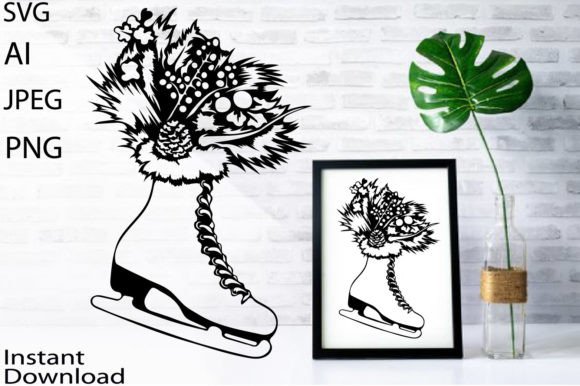 Review: Christmas Ice Skate Illustrations for Design