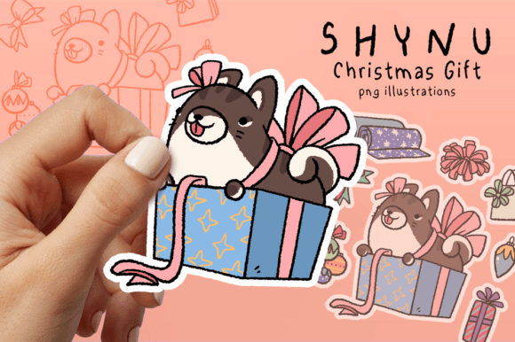 Review: Christmas Tree Ornament Gift Box Cat Png Illustrations