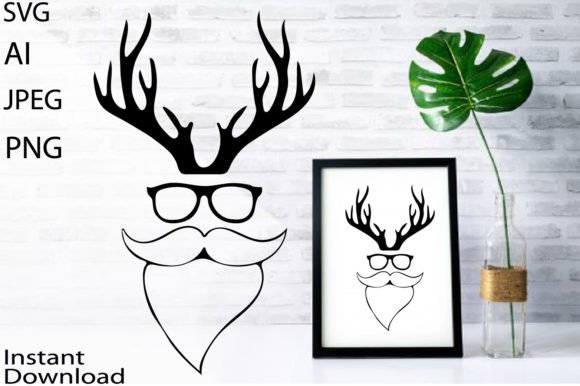 Reviewing Christmas Santa Claus SVG Jpg Png Ai Illustrations
