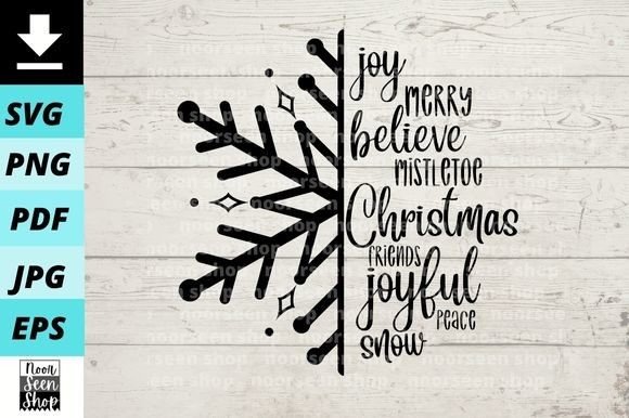 Snowflake Christmas Saying Shirt Design & Illustrations