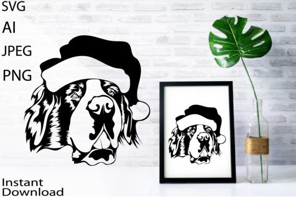St Bernard SVG: Festive Illustrations for Brands