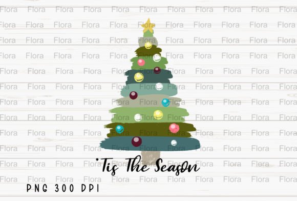 Tis the Season Tree PNG: Premium Illustrations