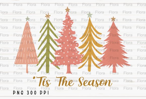 Tis the Season Trees: Festive Illustrations for Design