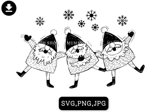 Winter Christmas Gnome Holiday SVG: Festive Illustrations