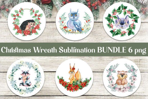Woodland Christmas Watercolor PNG for Illustrations